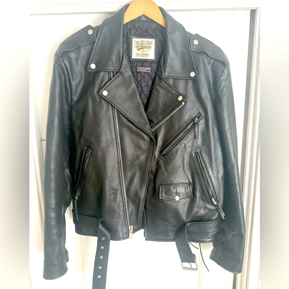 Biker leather Jacket